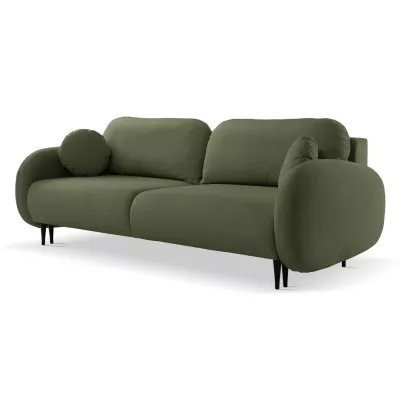 Rozkládací dvousedák s úložným prostorem MORDEN - khaki