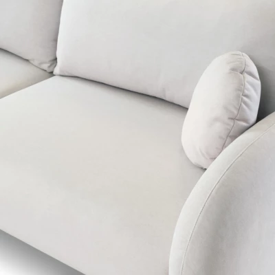 Rozkládací dvousedák s úložným prostorem MORDEN - světlý béžový 2