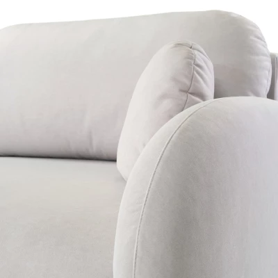 Rozkládací dvousedák s úložným prostorem MORDEN - světlý béžový 2