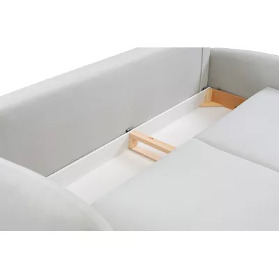 Rozkládací dvousedák s úložným prostorem MORDEN - světlý béžový 2