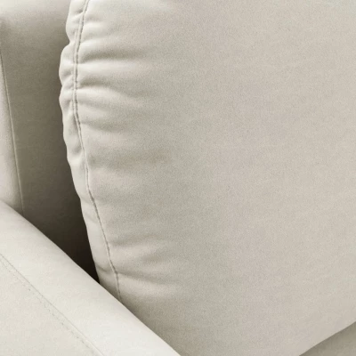 Rozkládací dvousedák s úložným prostorem MORDEN - světlý béžový 1