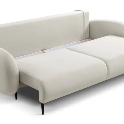 Rozkládací dvousedák s úložným prostorem MORDEN - světlý béžový 1