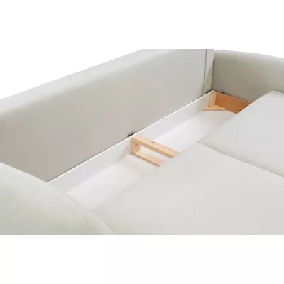 Rozkládací dvousedák s úložným prostorem MORDEN - světlý béžový 1