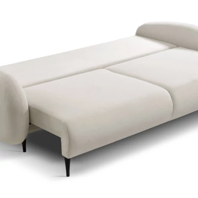 Rozkládací dvousedák s úložným prostorem MORDEN - světlý béžový 1