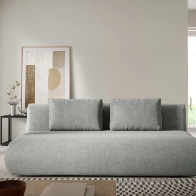 Rozkládací dvoumístná pohovka OSHAWA - ocelová šedá