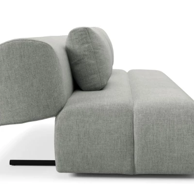 Rozkládací dvoumístná pohovka OSHAWA - ocelová šedá