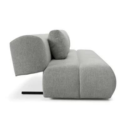 Rozkládací dvoumístná pohovka OSHAWA - ocelová šedá