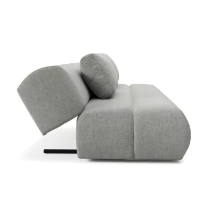 Rozkládací dvoumístná pohovka OSHAWA - ocelová šedá