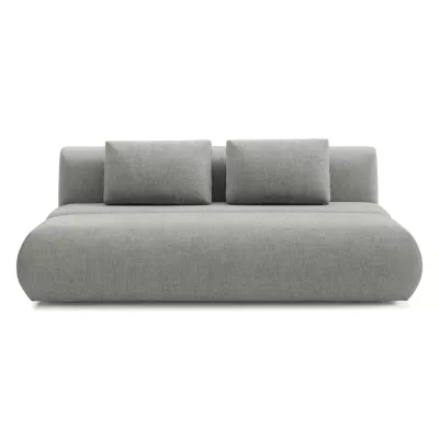 Rozkládací dvoumístná pohovka OSHAWA - ocelová šedá