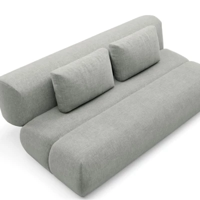 Rozkládací dvoumístná pohovka OSHAWA - ocelová šedá