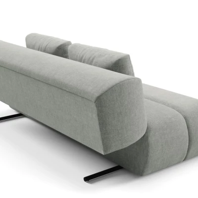 Rozkládací dvoumístná pohovka OSHAWA - ocelová šedá