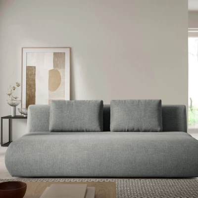 Rozkládací dvoumístná pohovka OSHAWA - popelavá