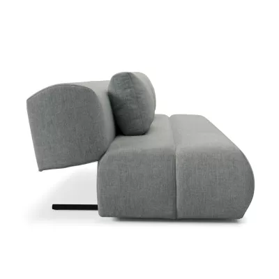 Rozkládací dvoumístná pohovka OSHAWA - popelavá