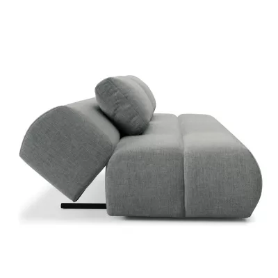 Rozkládací dvoumístná pohovka OSHAWA - popelavá