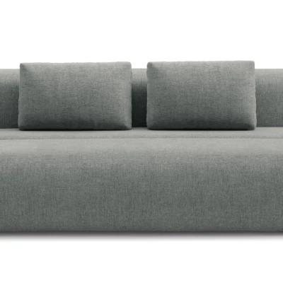 Rozkládací dvoumístná pohovka OSHAWA - popelavá