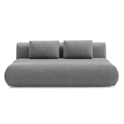 Rozkládací dvoumístná pohovka OSHAWA - popelavá