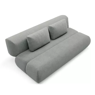 Rozkládací dvoumístná pohovka OSHAWA - popelavá