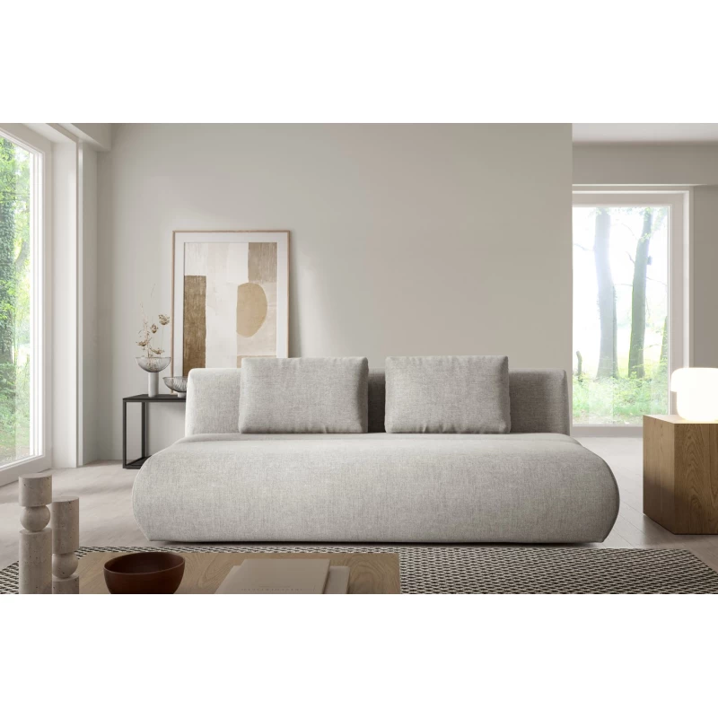 Rozkládací dvoumístná pohovka OSHAWA - šedá