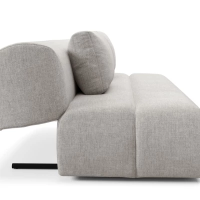 Rozkládací dvoumístná pohovka OSHAWA - šedá