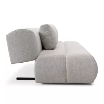 Rozkládací dvoumístná pohovka OSHAWA - šedá