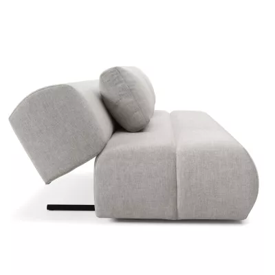 Rozkládací dvoumístná pohovka OSHAWA - šedá