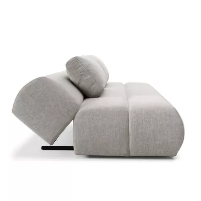 Rozkládací dvoumístná pohovka OSHAWA - šedá