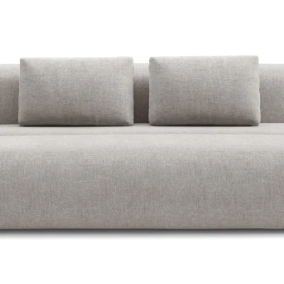 Rozkládací dvoumístná pohovka OSHAWA - šedá