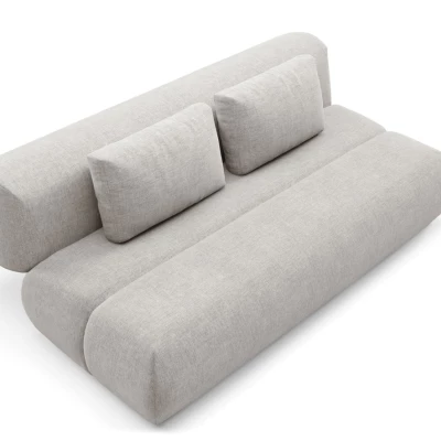 Rozkládací dvoumístná pohovka OSHAWA - šedá