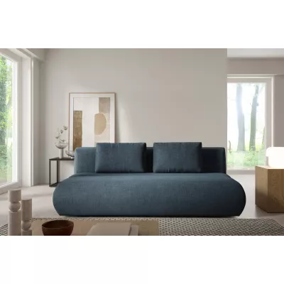 Rozkládací dvoumístná pohovka OSHAWA - tmavá modrá