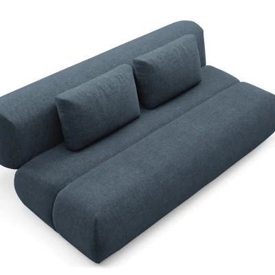 Rozkládací dvoumístná pohovka OSHAWA - tmavá modrá