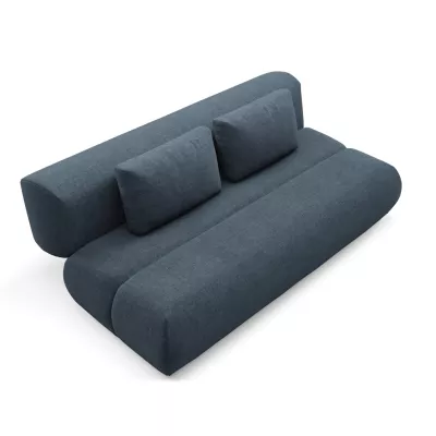 Rozkládací dvoumístná pohovka OSHAWA - tmavá modrá