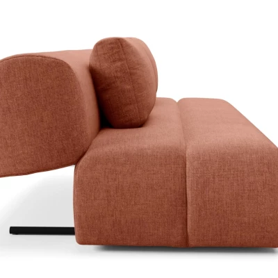 Rozkládací dvoumístná pohovka OSHAWA - terakota