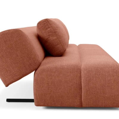 Rozkládací dvoumístná pohovka OSHAWA - terakota