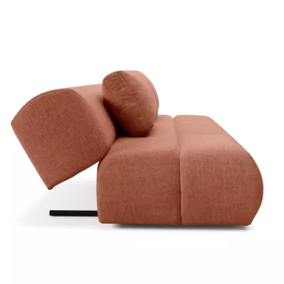 Rozkládací dvoumístná pohovka OSHAWA - terakota