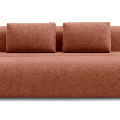 Rozkládací dvoumístná pohovka OSHAWA - terakota