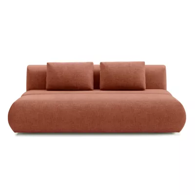 Rozkládací dvoumístná pohovka OSHAWA - terakota