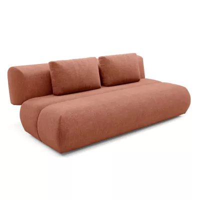 Rozkládací dvoumístná pohovka OSHAWA - terakota