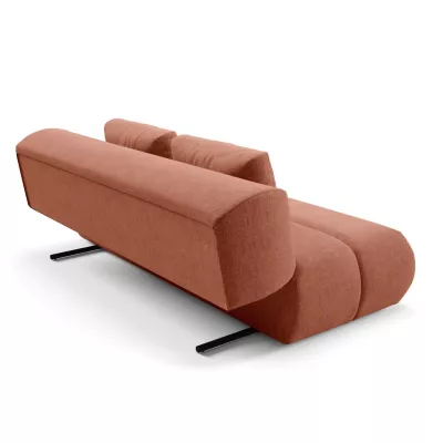 Rozkládací dvoumístná pohovka OSHAWA - terakota