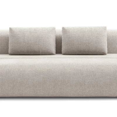 Rozkládací dvoumístná pohovka OSHAWA - béžová 2