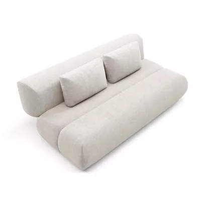 Rozkládací dvoumístná pohovka OSHAWA - béžová 2