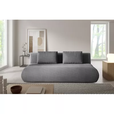 Rozkládací dvoumístná pohovka OSHAWA - tmavá popelavá