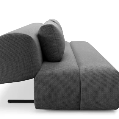 Rozkládací dvoumístná pohovka OSHAWA - tmavá popelavá