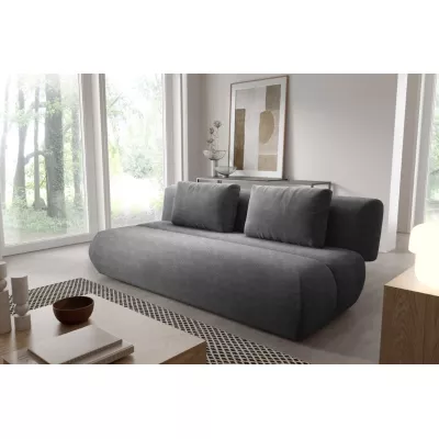 Rozkládací dvoumístná pohovka OSHAWA - tmavá popelavá