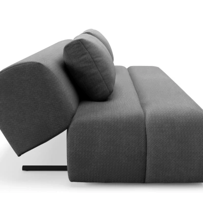 Rozkládací dvoumístná pohovka OSHAWA - tmavá popelavá