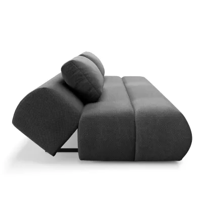 Rozkládací dvoumístná pohovka OSHAWA - tmavá popelavá