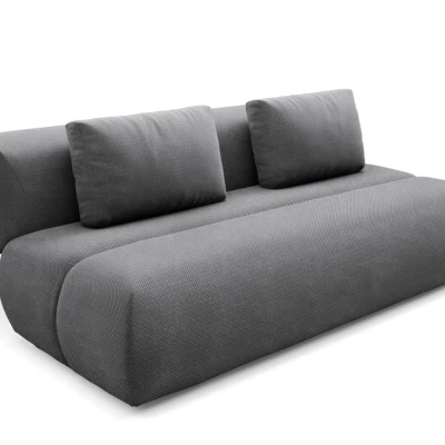 Rozkládací dvoumístná pohovka OSHAWA - tmavá popelavá