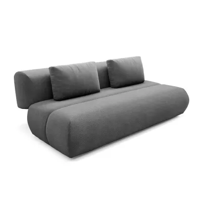 Rozkládací dvoumístná pohovka OSHAWA - tmavá popelavá