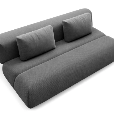 Rozkládací dvoumístná pohovka OSHAWA - tmavá popelavá