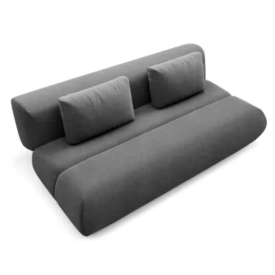 Rozkládací dvoumístná pohovka OSHAWA - tmavá popelavá