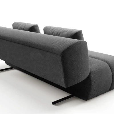 Rozkládací dvoumístná pohovka OSHAWA - tmavá popelavá